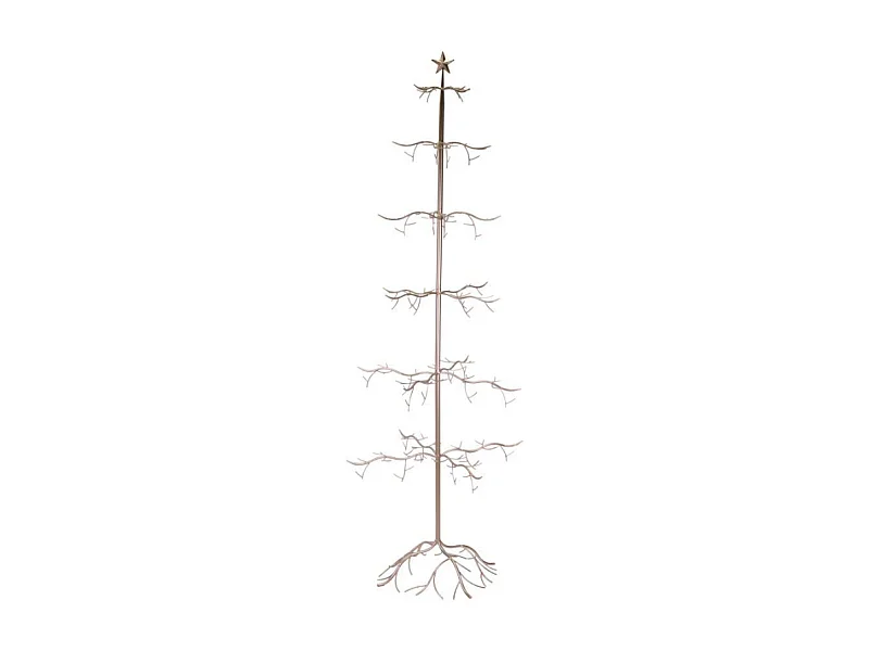 Albero di natale metallo rame cm 73x73h200