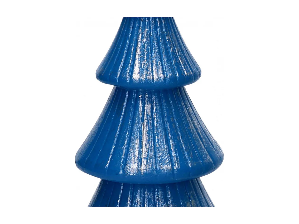 Albero legno argento e blu cm ø15h34,5