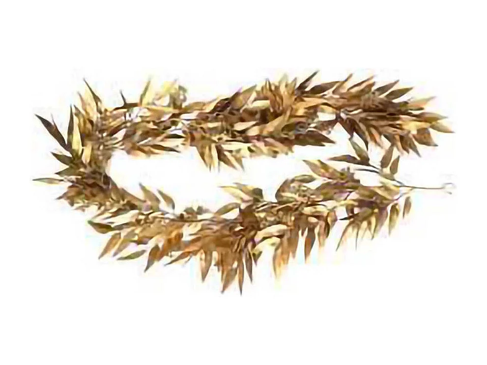 Festone plastica eucalipto oro cm180x20h5