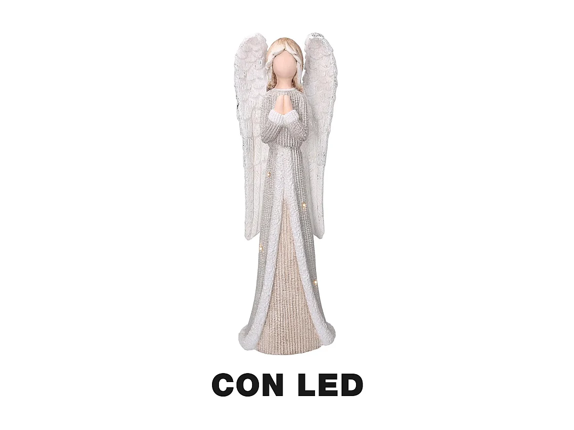 Angelo resina led oro cm 22x16h66