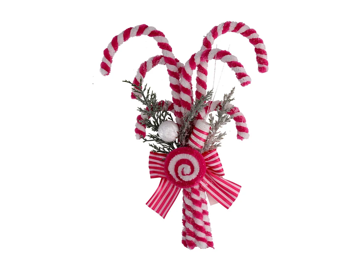 Caramella plastica bastoncini di zucchero rosa cmh32