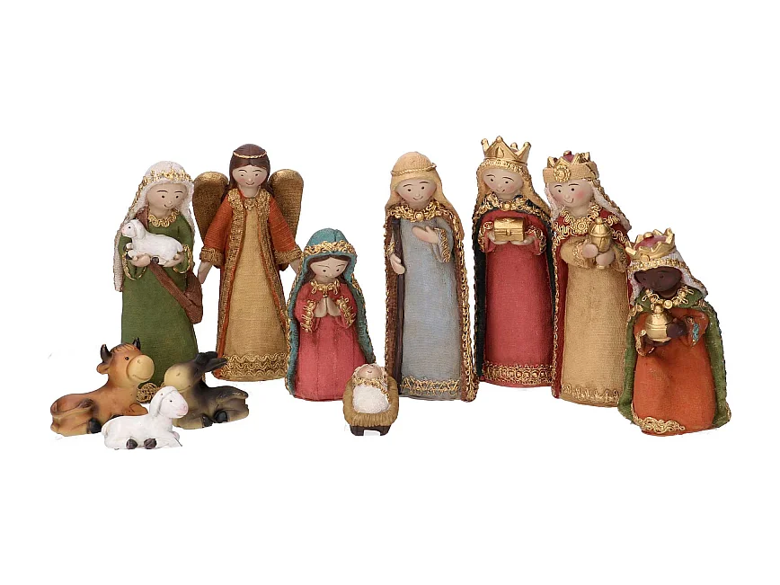 Presepe resina set 11pz cmh13