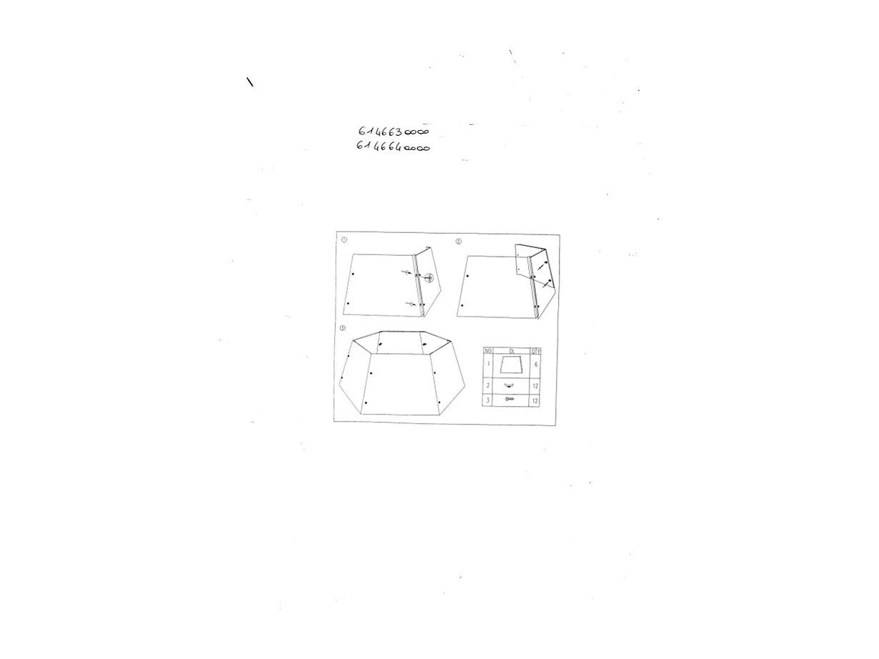 Copribase albero metallo pieghevole rosso esagonale cm ø68h25