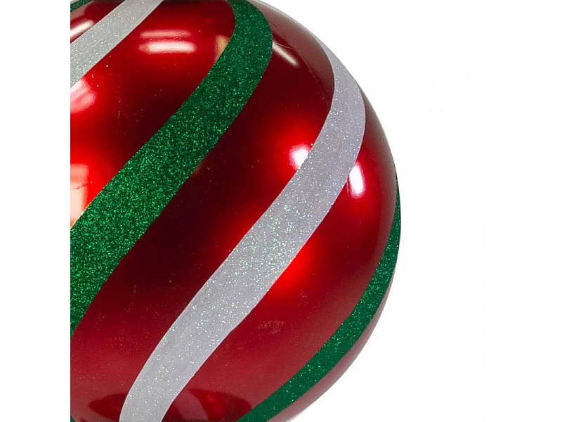 Puntale plastica verde e rosso cmh157