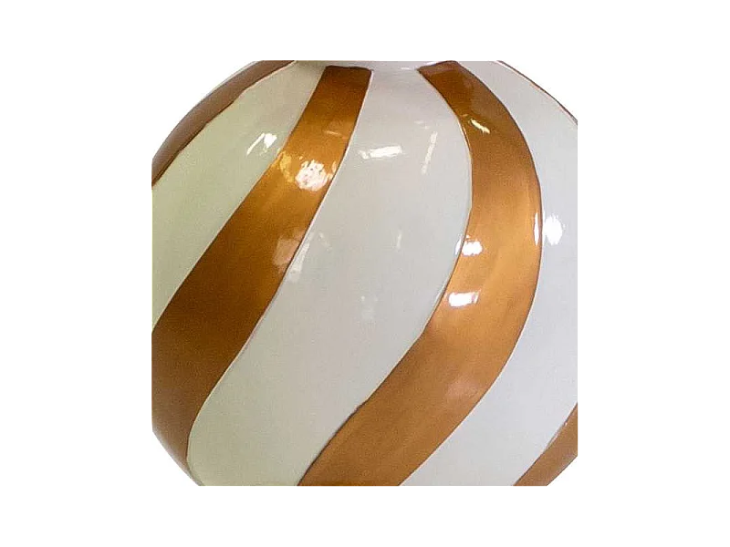 Puntale resina bianco e oro cm ø29h109