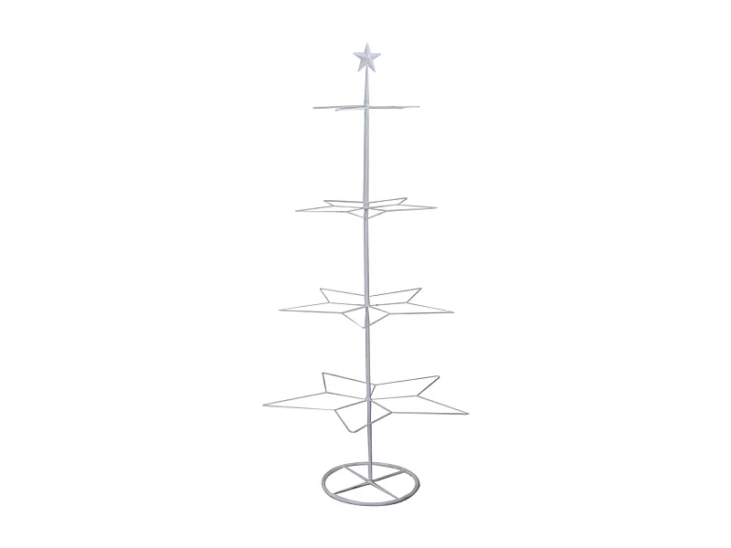 Albero espositore ferro bianco cm57x55h123