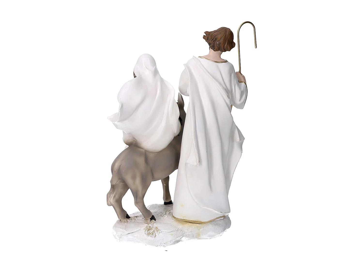 Nativita' resina bianco cm 12x12h21