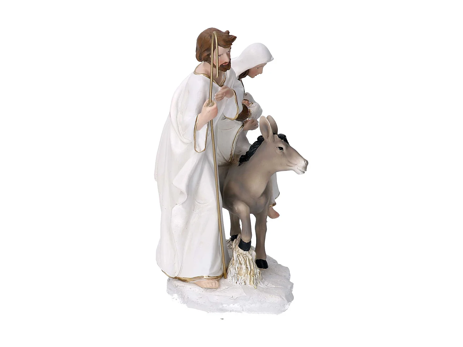 Nativita' resina bianco cm 12x12h21