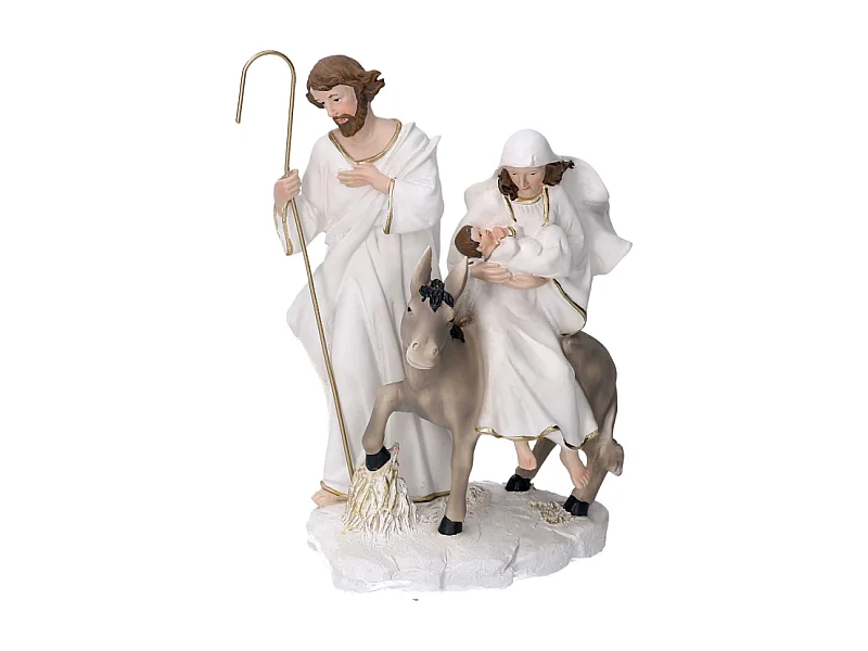 Nativita' resina bianco cm 12x12h21