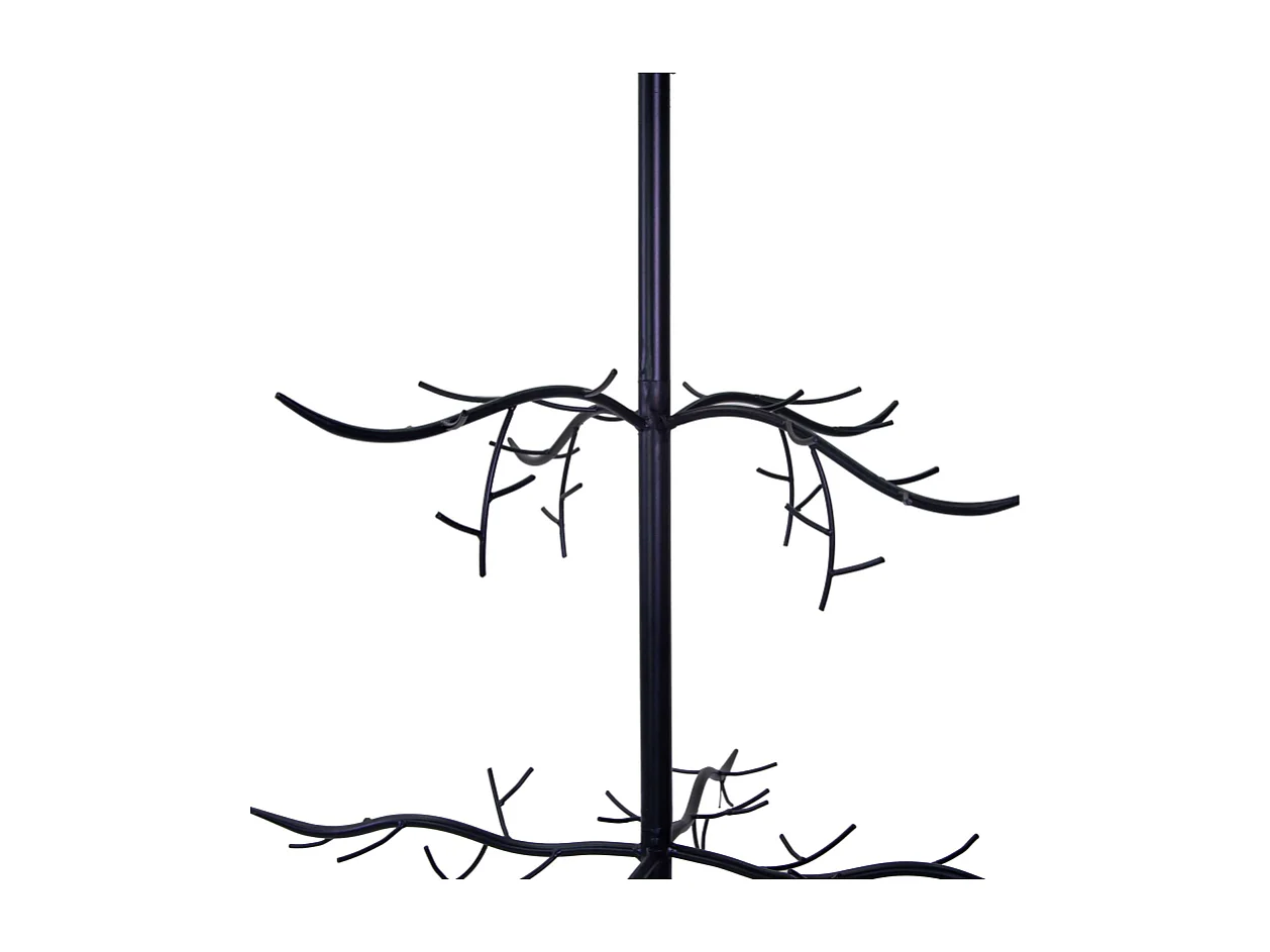 Albero di natale metallo nero cm 73x73h200