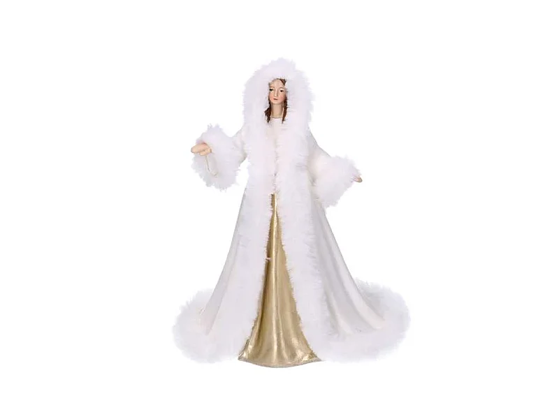 Donna resina bianco cm 18,5x15h24