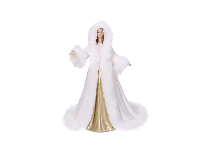 Donna resina bianco cm 18,5x15h24