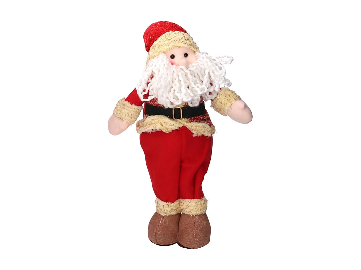 Babbo natale tessuto rosso cm 25x9h45