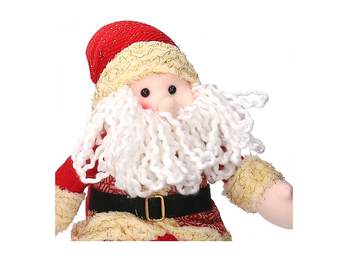 Babbo natale tessuto rosso cm 25x9h45