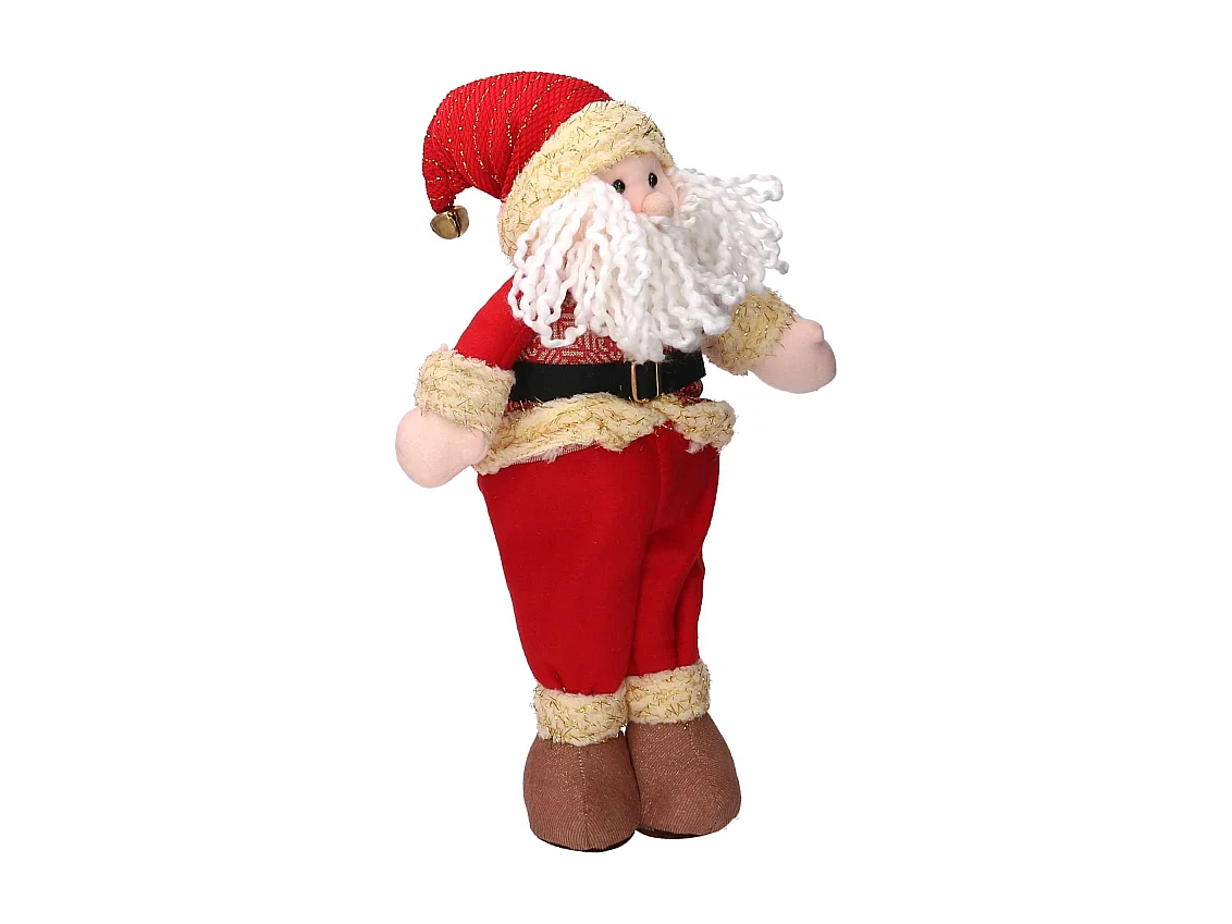 Babbo natale tessuto rosso cm 25x9h45