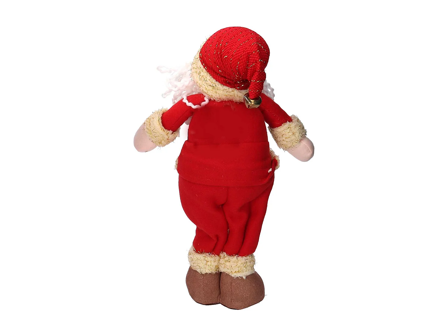 Babbo natale tessuto rosso cm 25x9h45