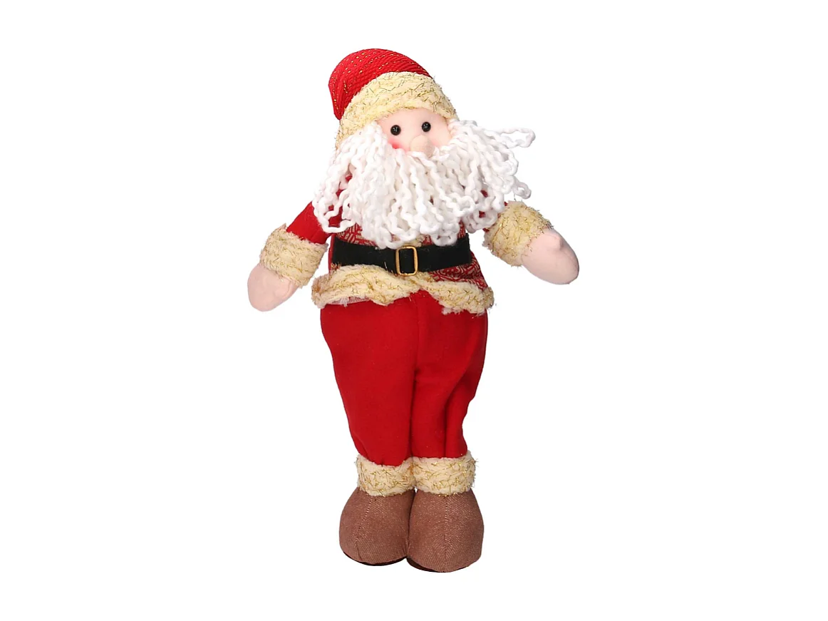 Babbo natale tessuto rosso cm 25x9h45