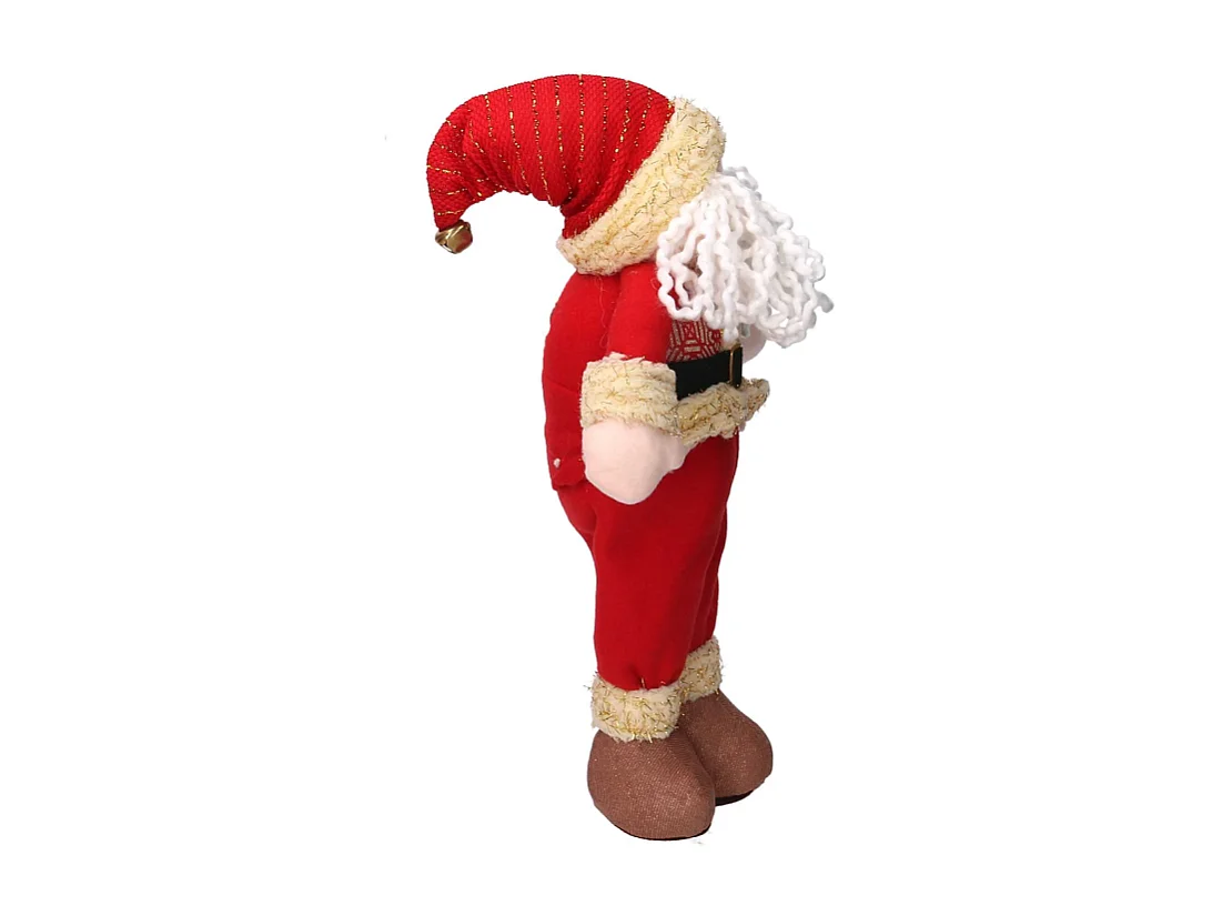 Babbo natale tessuto rosso cm 25x9h45