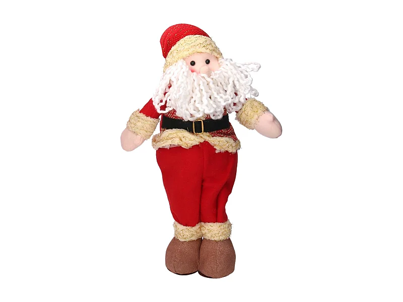 Babbo natale tessuto rosso cm 25x9h45