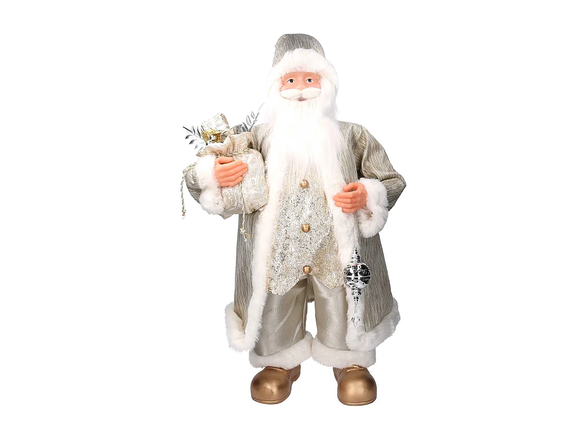 Babbo natale tessuto oro cmh80