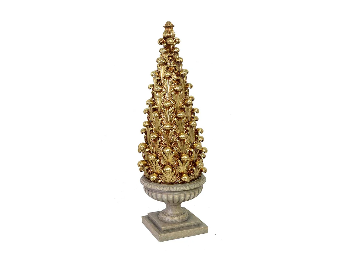 Albero resina oro cm 18x18h52,7