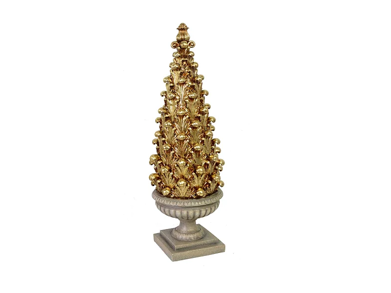 Albero resina oro cm 18x18h52,7
