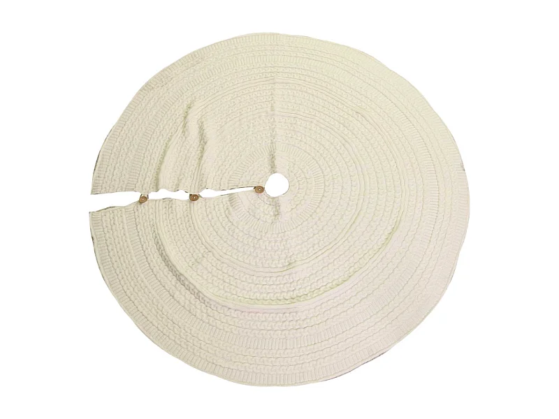 Copribase tessuto maglia albero crema cm ø112h0,5