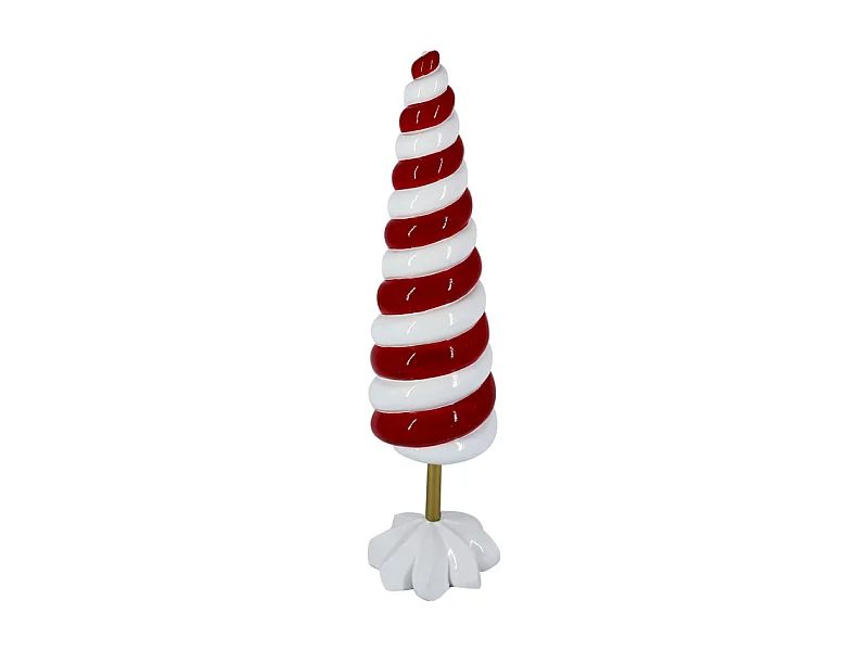 Albero resina bianco rosso cm ø11,5h42,3