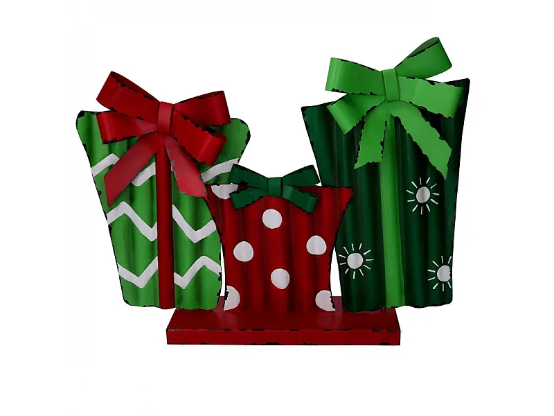 Pacco regalo metallo cm 49,5x12,5h37