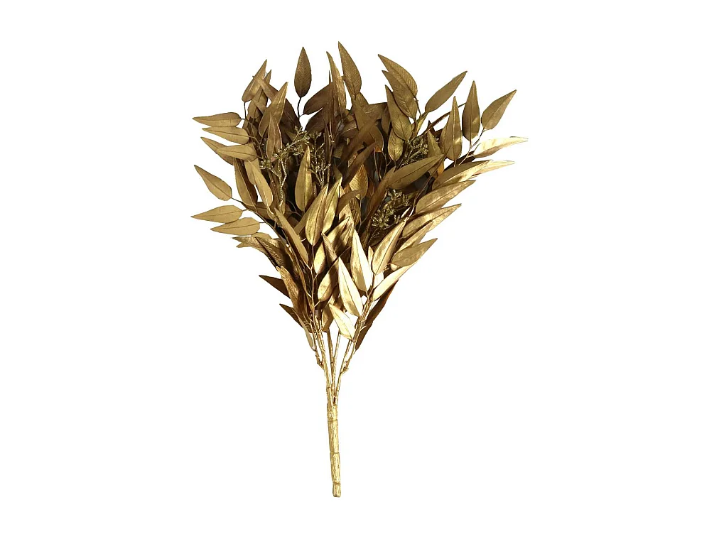 Set di 2 Ramo plastica eucalipto oro cm 30x30h50