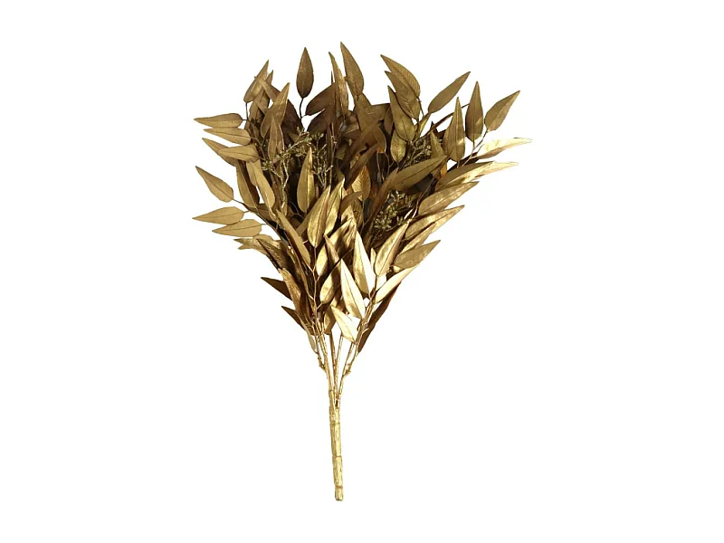 Set di 2 Ramo plastica eucalipto oro cm 30x30h50