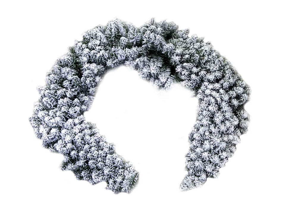 Festone Monte Bonifato innevato cm ø24x180