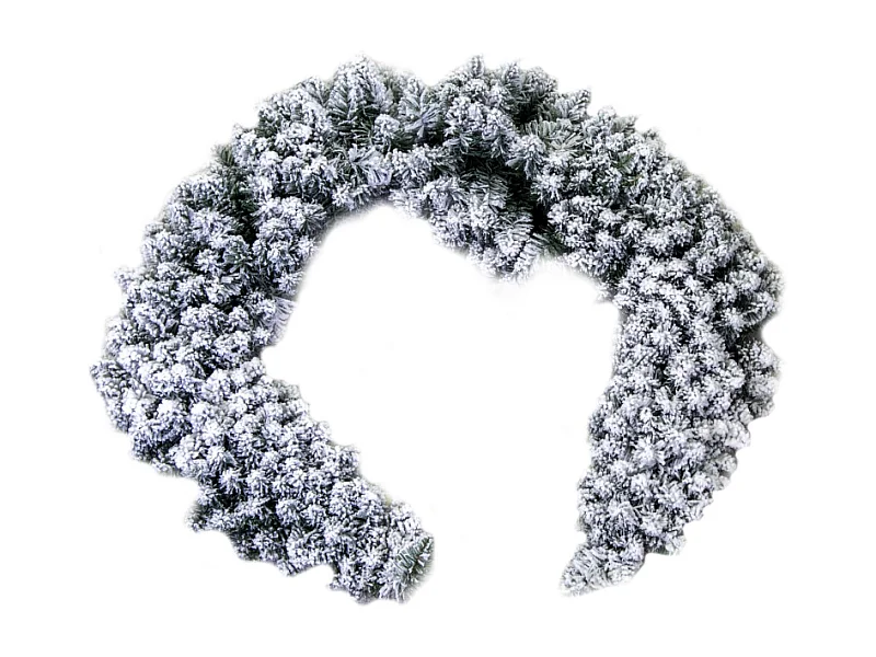 Festone Monte Bonifato innevato cm ø24x180