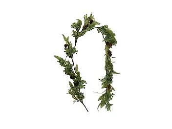 Festone plastica verde cm150