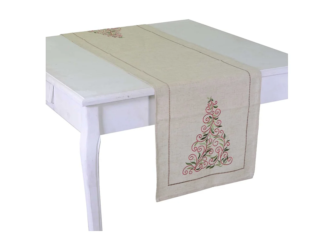 Runner tessuto stile 11 beige cm 40x140