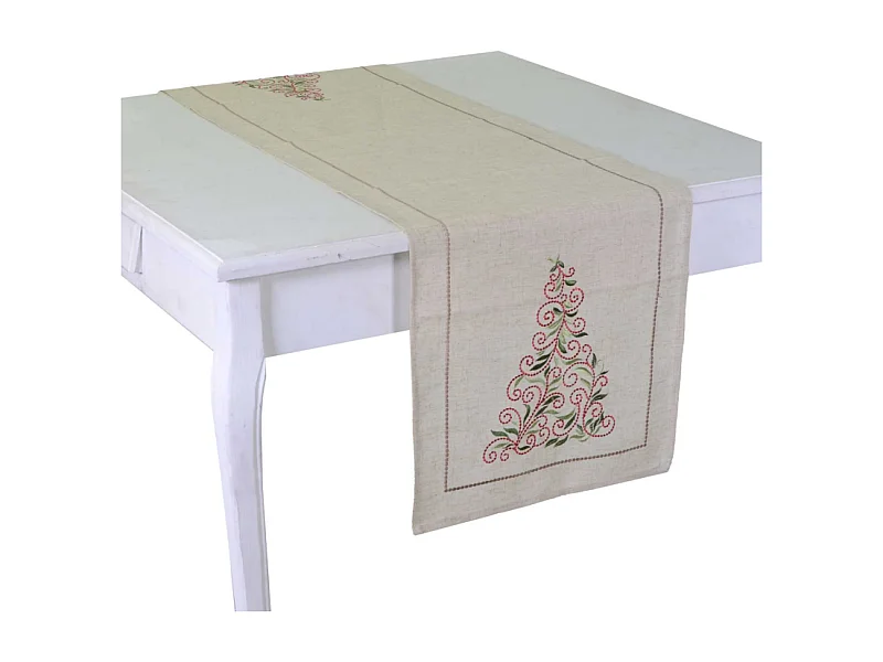 Runner tessuto stile 11 beige cm 40x140