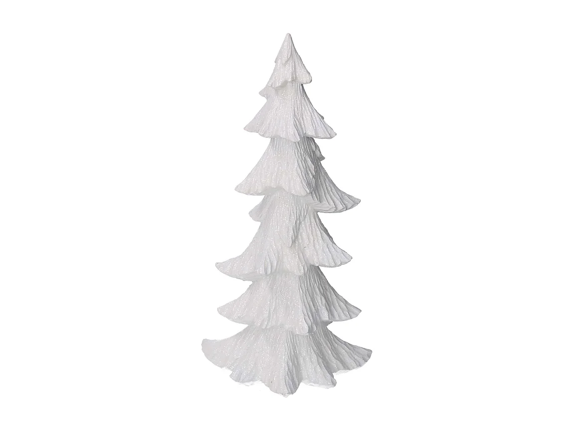 Albero resina bianco cm 18,5x14h36
