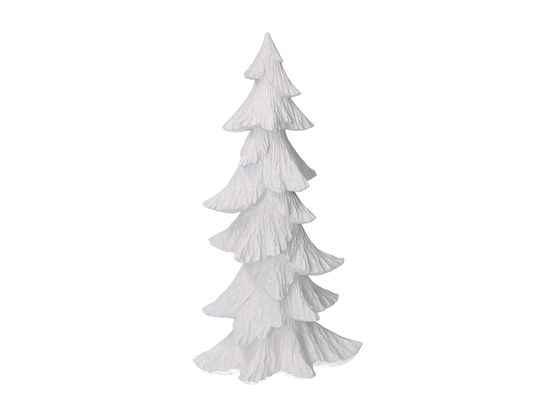 Albero resina bianco cm 18,5x14h36