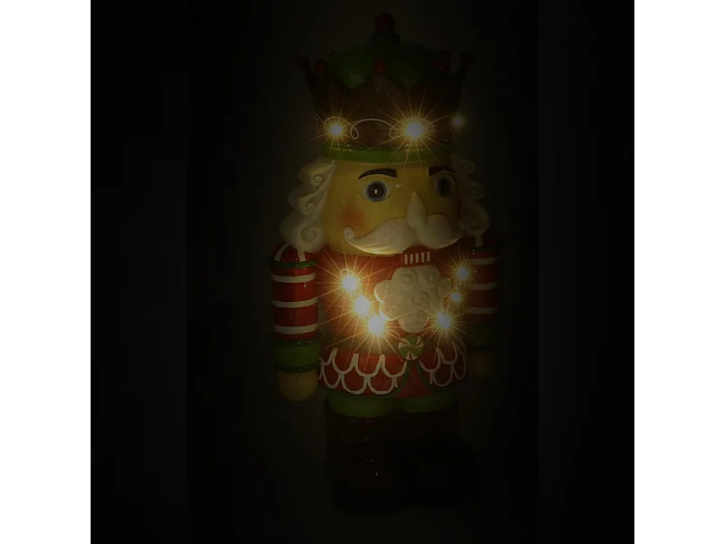 Soldatino resina con led verde cm26x18h48