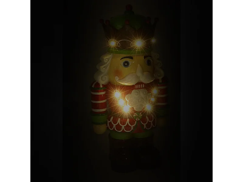 Soldatino resina con led verde cm26x18h48