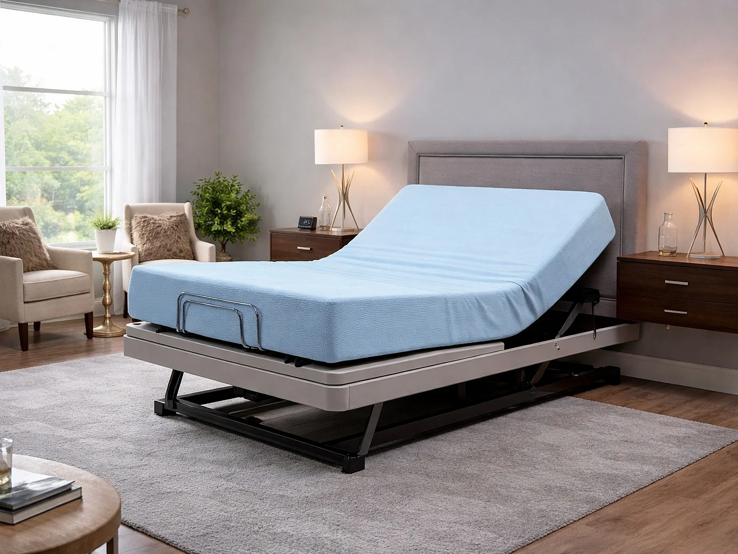 Matelas 90X200 MEDICAL- GÉRIATRIQUE Épaisseur  20 cm - Pour lit médicalisé et articulés - Mousse  thérapeutique - Déhoussable et imperméable