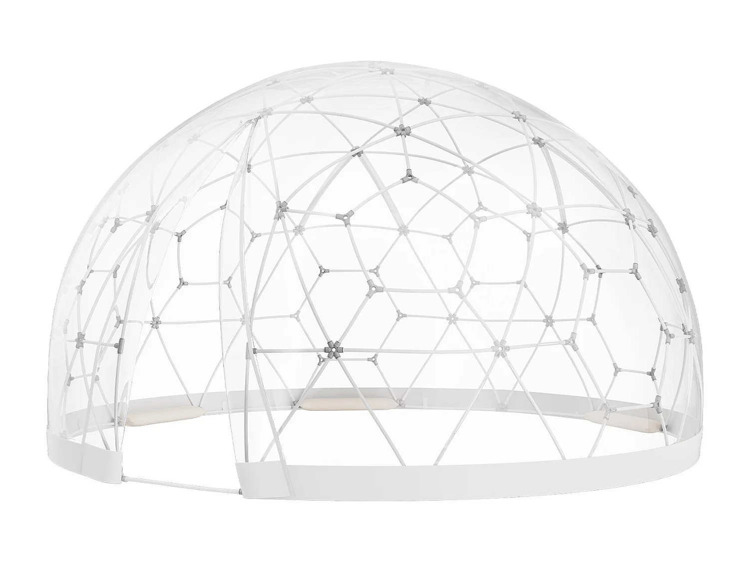 Cúpula de Burbujas SucceBuy de 366cm, Refugio de Campamento Geodésico Exterior, Igloo de Jardín Transparente Impermeable con Ventana, Perfecto para Terraza
