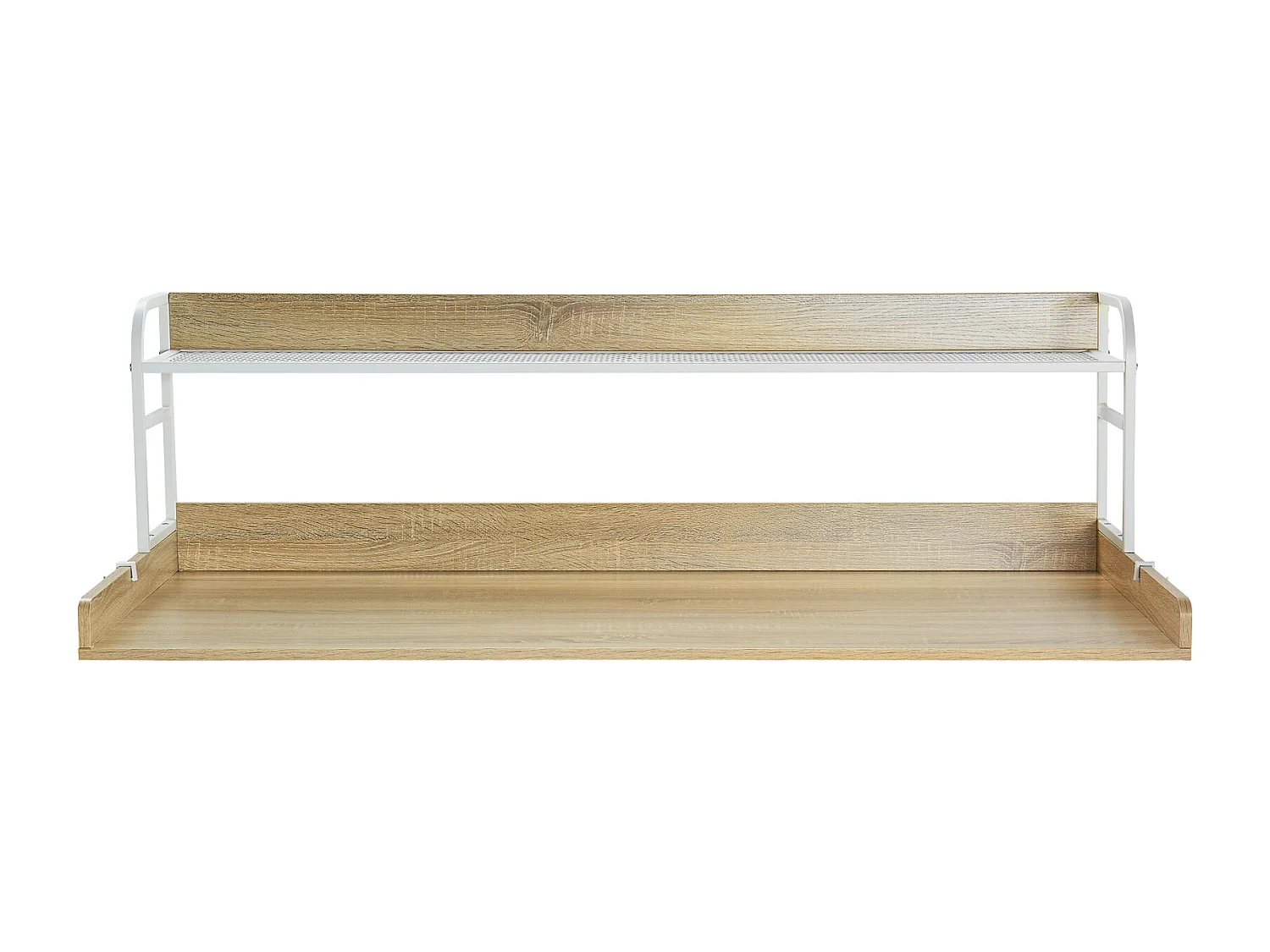 Piano di Lavoro per Lavatrice-Asciugatrice SucceBuy con Scaffale 137x69 CM Copertura per Lavatrice-Asciugatrice in Legno Quercia