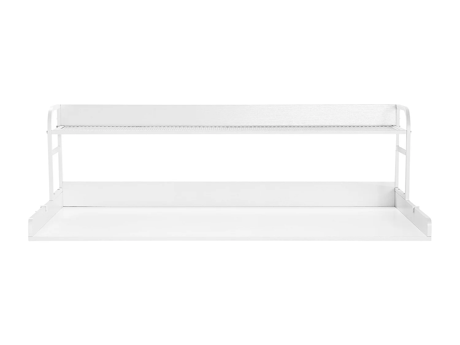 Comptoir de Laveuse-Sécheuse SucceBuy, 137x69 CM avec Étagère à 2 Niveaux avec Coussinets Antidérapants et Housse de Protection pour Linge Résistante à l'Eau