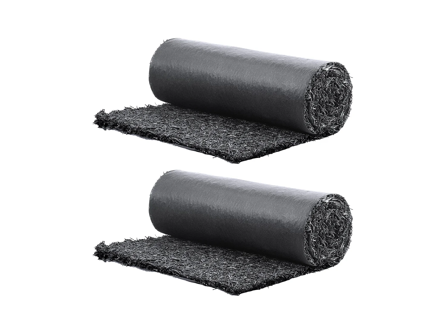 Rouleau de Paillis SucceBuy en Caoutchouc 244 x 56 cm, Tapis en Caoutchouc Recyclé, Allée Permanente, Paillis Noir Naturel pour Bordures de Jardin, Plantes