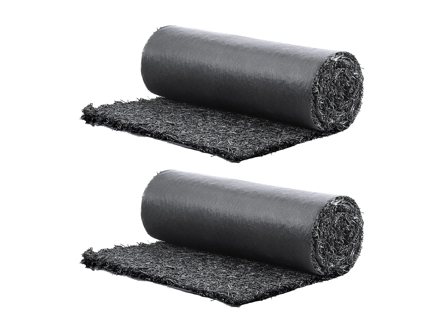 Rouleau de Paillis SucceBuy en Caoutchouc 244 x 56 cm, Tapis en Caoutchouc Recyclé, Allée Permanente, Paillis Noir Naturel pour Bordures de Jardin, Plantes