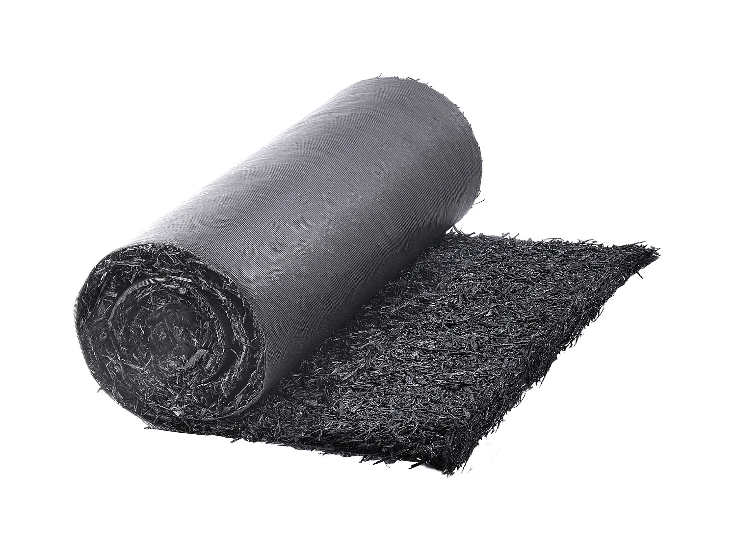 Rouleaux de Paillis SucceBuy Lot de 2 en Caoutchouc 244 x 56 cm pour Tapis d'Aménagement Paysager, Allée Permanente, Bordure Noire d'Aspect Naturel