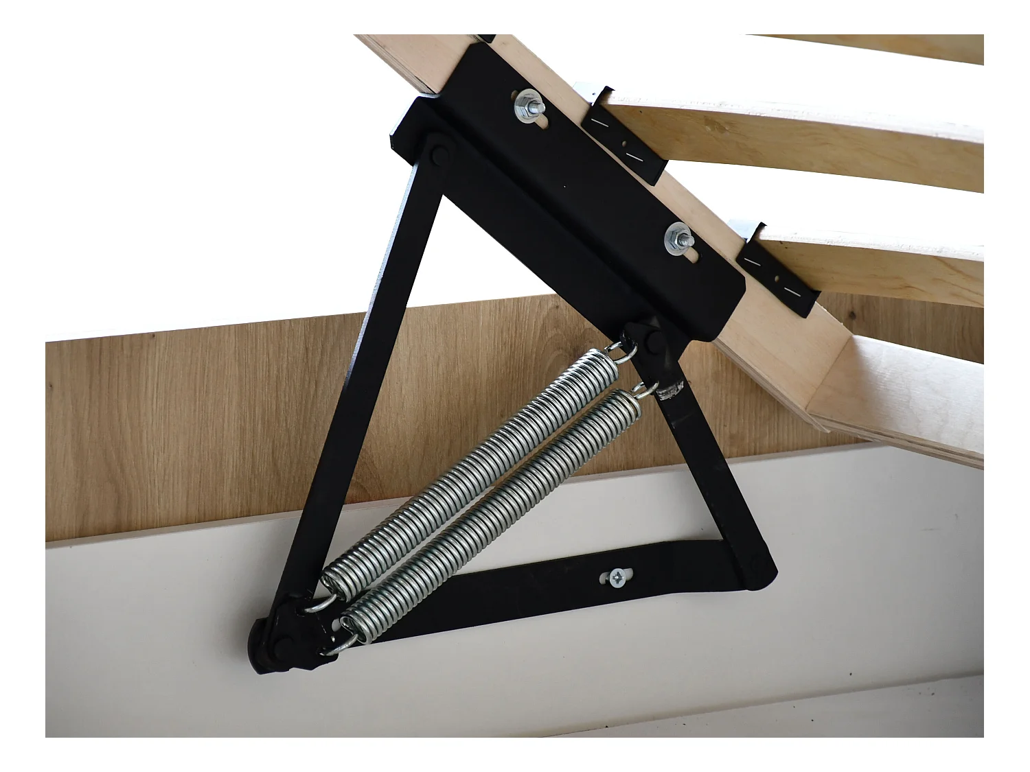 Doppelbett Luk III 160 x 200 cm ohne Matratze Bett mit Lattenrost Jugendbett Kopfteil Bettkasten ohne Nachttisch (schwarz, Jasmine 21 - beige)