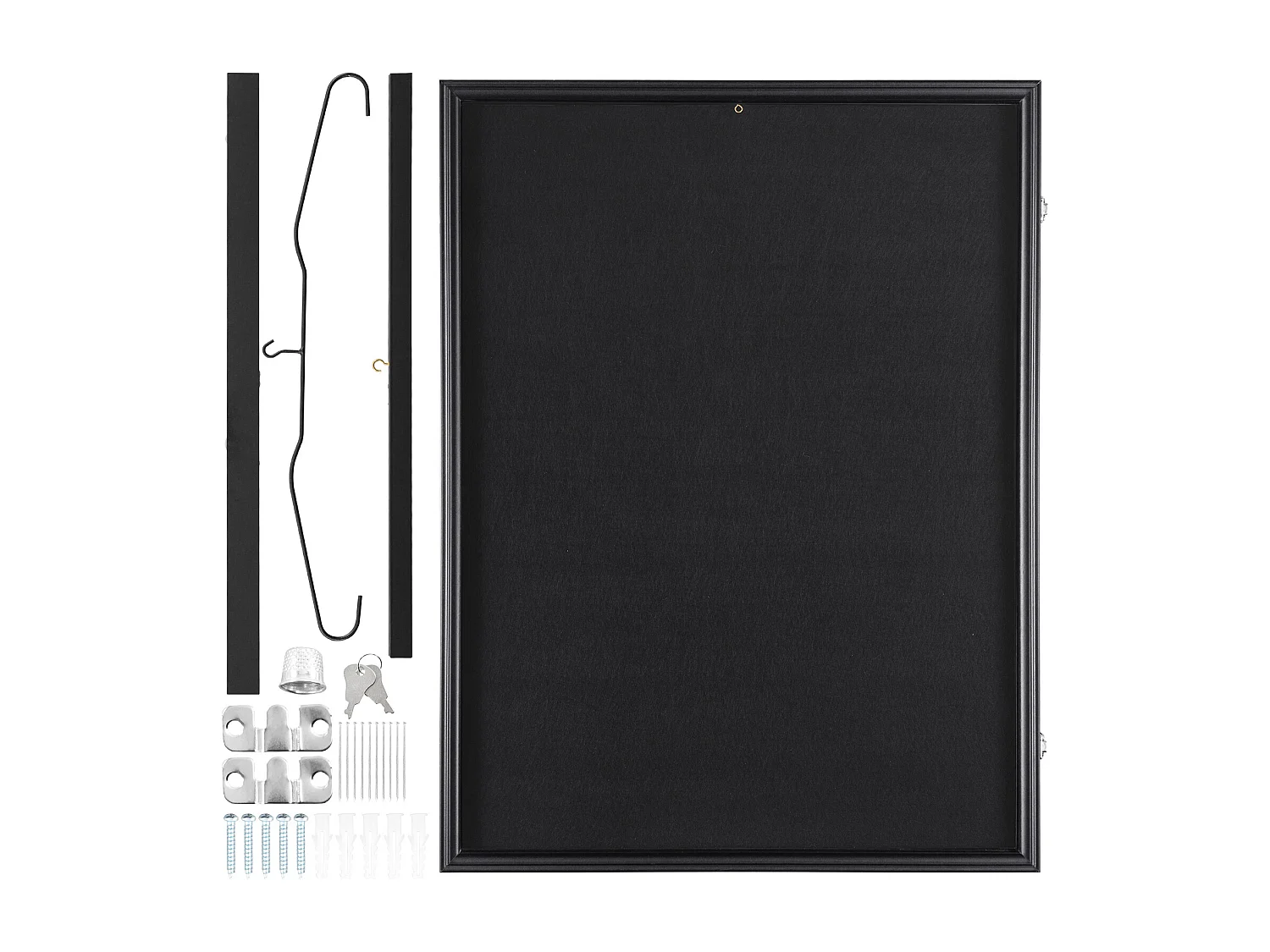 Exhibidor SucceBuy Vitrina para Camisetas Enmarcadas, Dimensiones 61 x 81 x 3.8cm, Caja de Sombra para Camisetas con Cerradura