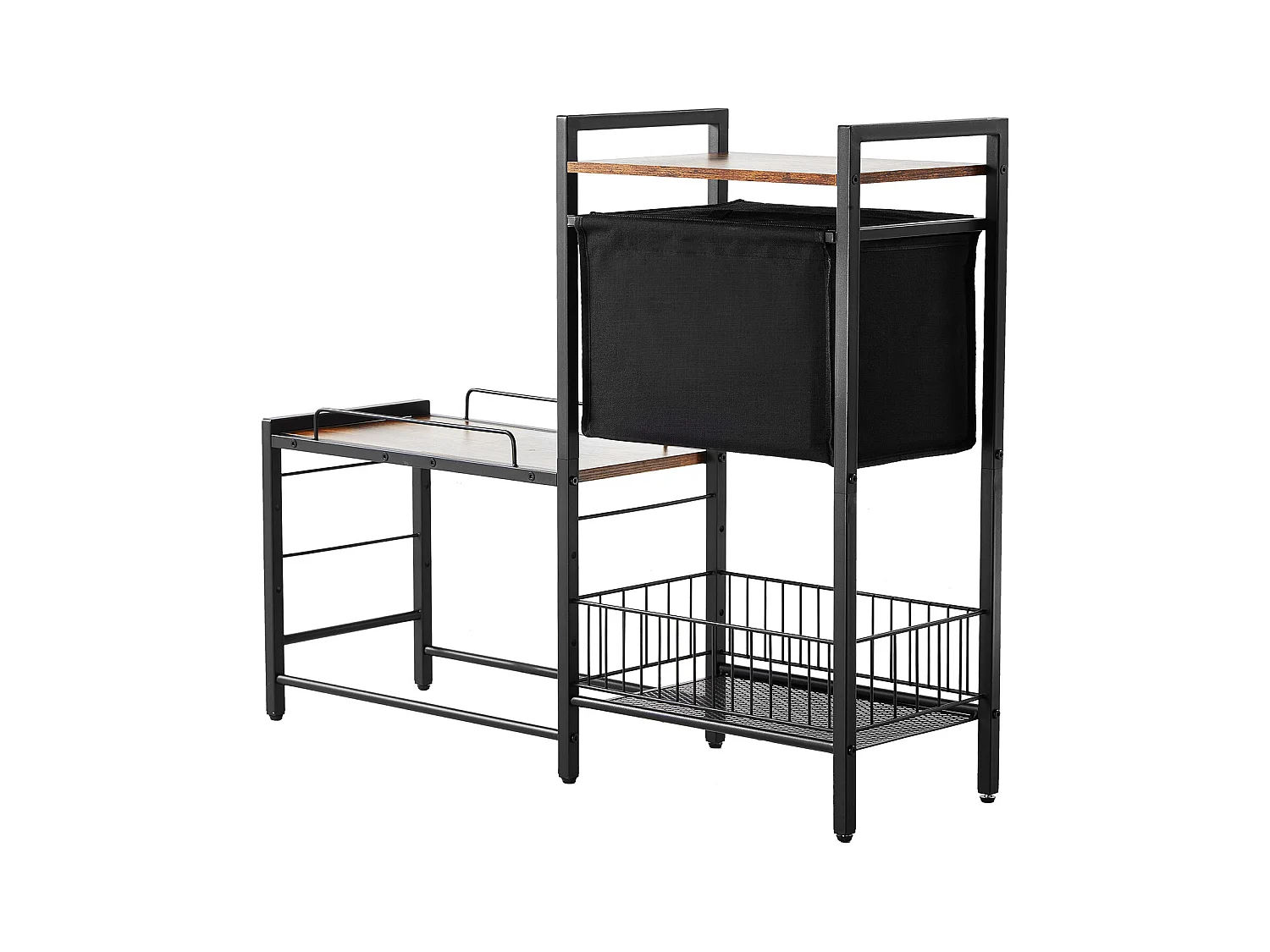 Support de Gamelle Surélevée Réglable pour Chiens SucceBuy, avec Rangement et Bols Surélevés